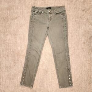 White House Black Market Green BlancSlim Ankle Pants